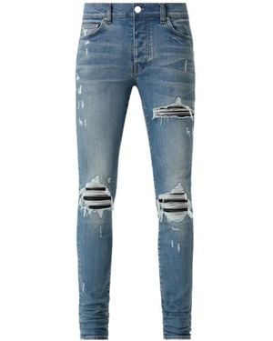 Amiri Distressed Skinny Jeans - Blue
