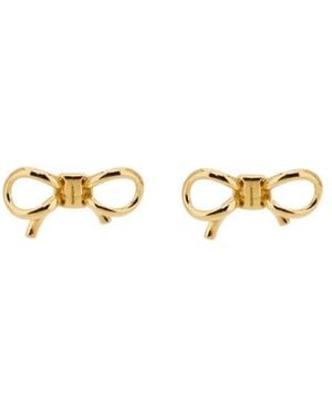 Ferragamo Bow Earrings - Metallic