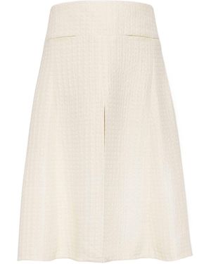 Alaïa Alaa Slit Skirt - White