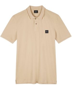 Paul Smith Shortsleeve Polo Shirt - Natural
