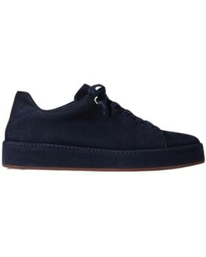 Loro Piana Strap-Up Casual Trainers - Blue
