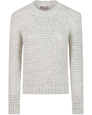 Herno Resort Textured Knitted Sweater - White