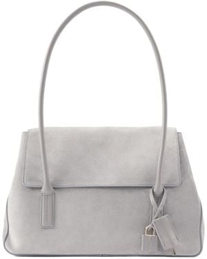 Tom Ford Suede Shoulder Bag - Grey