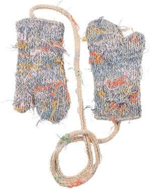 Maison Margiela Knitted Gloves - White