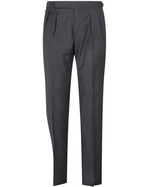 Tagliatore Tapered-Leg Tailored Trousers - Grey
