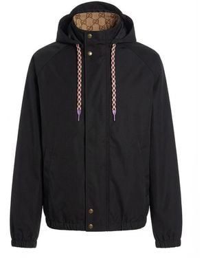 Gucci Reversible Gg Canvas Jacket - Black