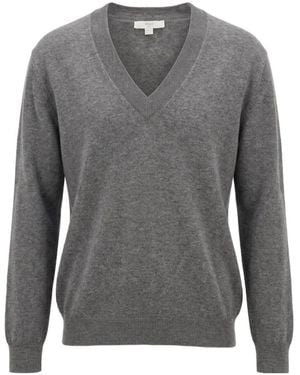 Malo V Neck Jumper - Grey