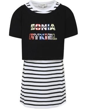 Sonia Rykiel Two-In-One Multi-Color Dress - Black