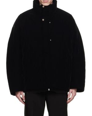 WOOYOUNGMI High-Collar Long-Sleeved Down Jacket - Black