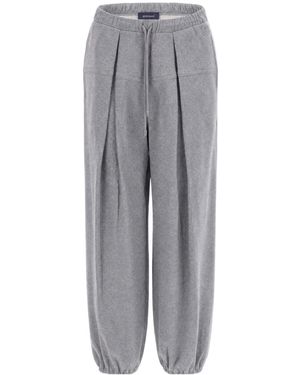 Sportmax Spdcandore Drawstring Trousers - Grey