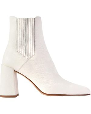 Gabriela Hearst Leather Chelsea Boots - White