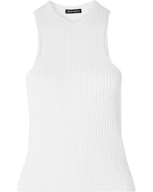 Ann Demeulemeester Rib Vest - White