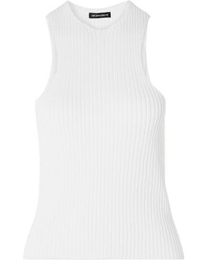 Ann Demeulemeester Rib Vest - White