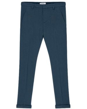 Dondup Mid-Waist Casual Pants - Blue