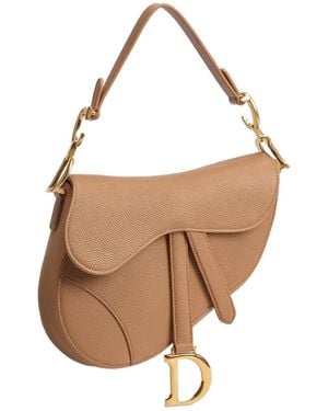 Dior Small Saddle Bag With Strap - White