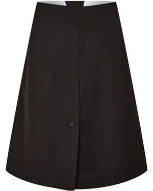 Bottega Veneta Simple Mid-Length Dress - Black
