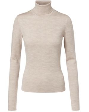 Gabriela Hearst High-Neck Long-Sleeved Knitted Jumper - Natural