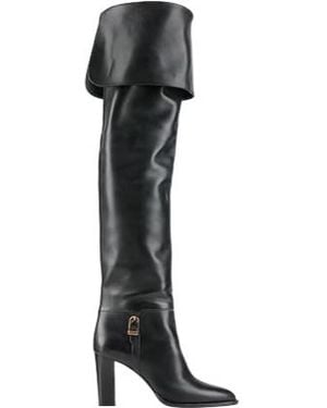 Saint Laurent Solidcolor Long Boots - Black