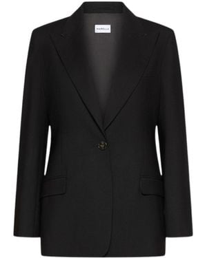 Marella Single-Breasted Blazer - Black