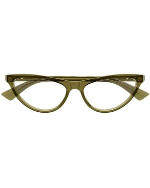 Bottega Veneta Eyewear Cat Eye Fame Glasses - Multicolour