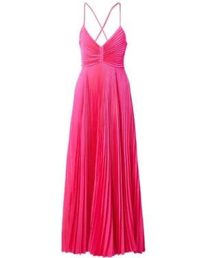 A.L.C. Cutout Pleated Maxi Dress - Pink