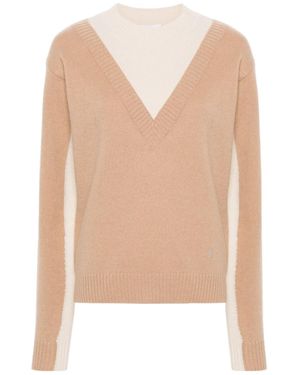 Rabanne Layered Crewneck Jumper - Natural