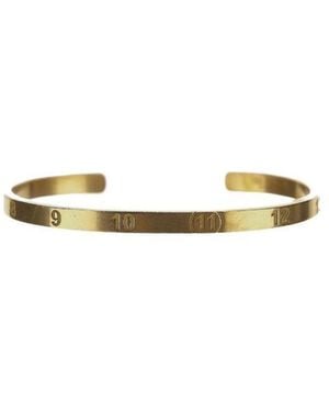 Maison Margiela 5Ac Logo Engraved Bangle - Metallic