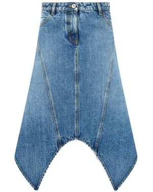 The Attico Sky Midi Skirt - Blue
