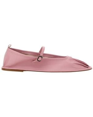 Hereu Dansa Square-Toe Ballerina Shoes - Pink