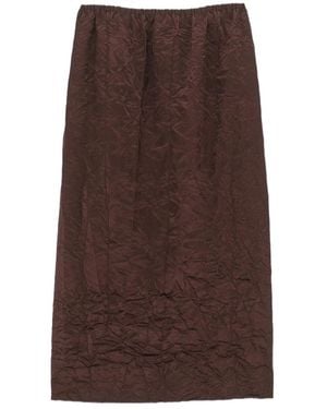 Carven Pull-On Skirt - Brown