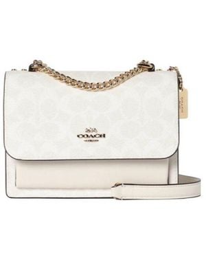COACH Flap Shoulder Bag - White