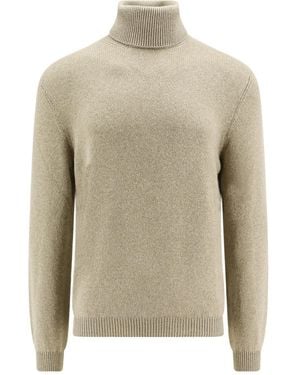 Loro Piana Roll-Neck Long-Sleeved Jumper - Natural
