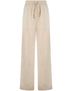 Herno Casual Pants With An Adjustable Waistband - White