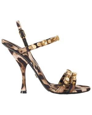 Dolce & Gabbana High-Heeled Sandals - Metallic