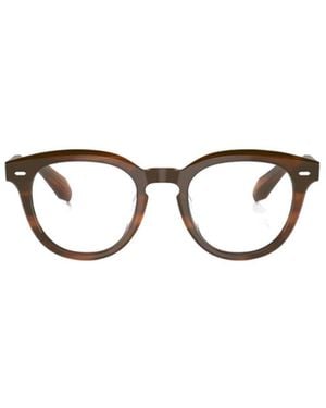 Oliver Peoples Round-Frame Glasses - White
