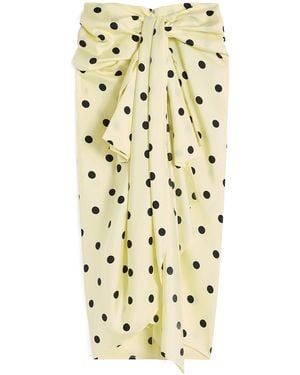 Sportmax Spxgentile Polka-Dot Midi Skirt - Metallic