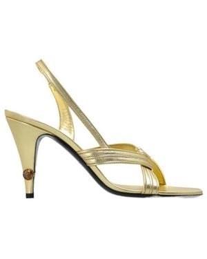 Versace Gianni Metallic Nappa Sandals 90 Mm