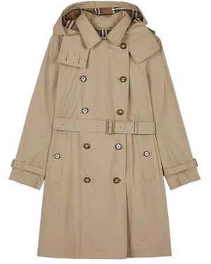 Burberry Telford Hooded Windbreaker - Natural