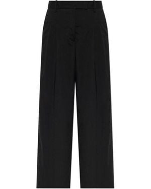 By Malene Birger Wide-Leg Casual Pants - Black