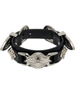 Toga Double Buckle Bracelet - Black