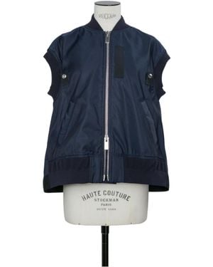 Sacai Nylon Twill Vest - Blue