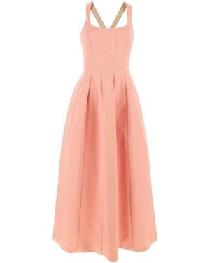 Philosophy Di Lorenzo Serafini Criss-Cross Strap Long Dress - Pink