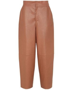 Fendi Stitch Detailed Wide-Leg Trousers - Multicolour