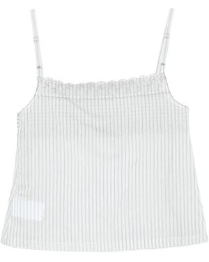 Low Classic Sleeveless Top - White