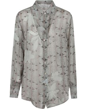 forte_forte Print Shirt - Grey