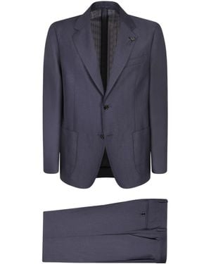 Lardini Two-Button Tailored Suits - Blue