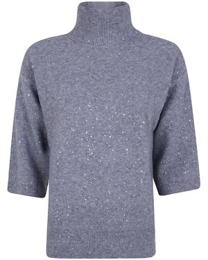 Seventy High-Neck Knit To - Blue