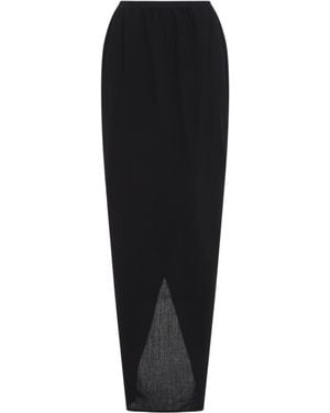 Rick Owens Slit Detailed Pencil Skirt - Black