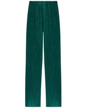 forte_forte Wide-Leg Casual Trousers - Green
