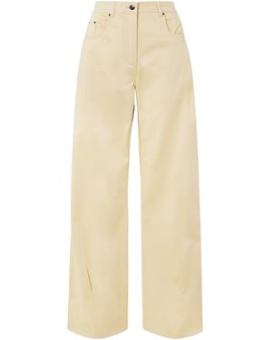 16Arlington Logo Straight Leg Casual Pants - Natural